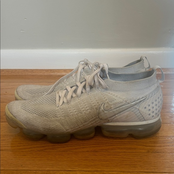 Nike Other - Nike Air Vapormax Flyknit Size Men’s 13 Triple Whiteout Vast Grey OG